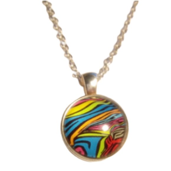 Happy Pride Swoosh Silver Necklace - Picture 4 of 5